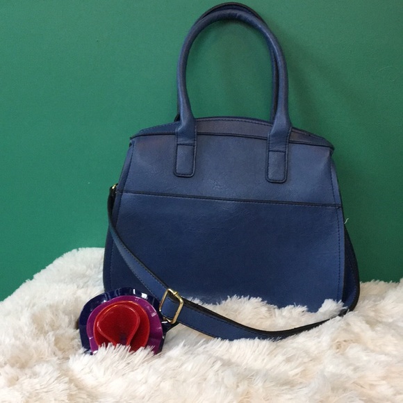 london fog blue purse